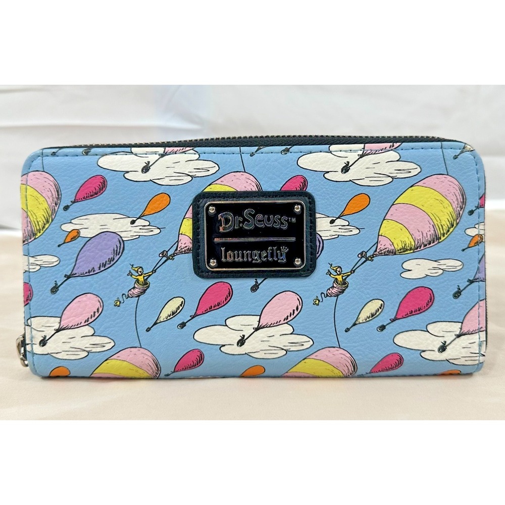 Loungefly Dr. Seuss Oh The Places You'll Go Zip-Around Wallet Multicolor Small